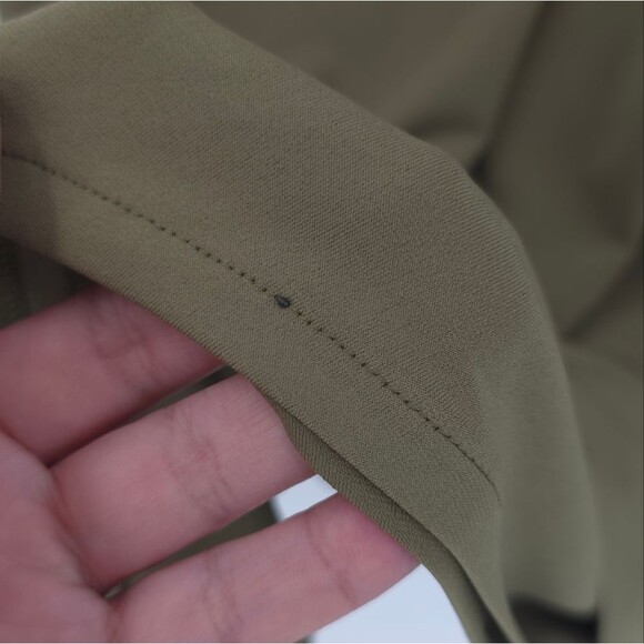 Eva Varro Slinky Tunic Top Asymmetrical Hem Layered Lagenlook Artsy Green - Picture 13 of 14